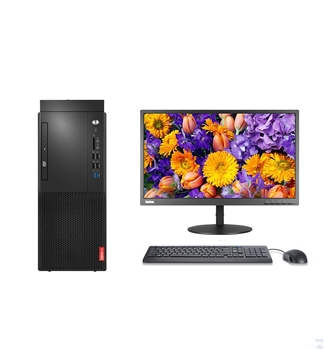 联想电脑（Lenovo）台式电脑 启天M420-D185 i5-9500/8GB /256GB SSD+1TB/Slim DVD rambo光驱/键盘 /鼠标/21.5寸 商用办公联想电脑 高效散热联想电脑 高性能低消耗联想电脑  中兴新支点