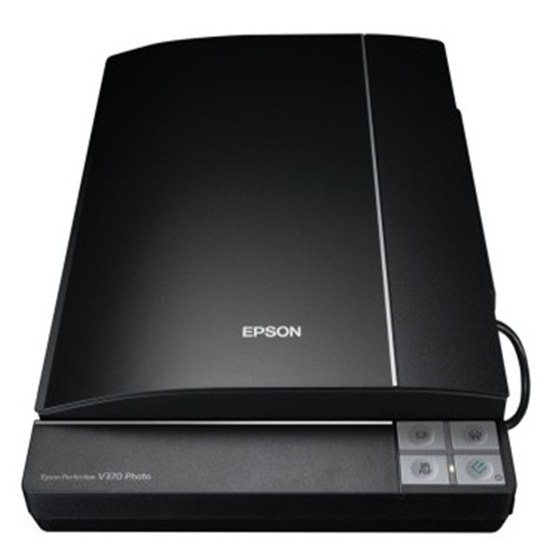爱普生（epson）v370 A4扫描仪 14秒页 可扫描黑白灰色彩色 4800 X 9600dpi 平板式 手动双面扫描仪 0944