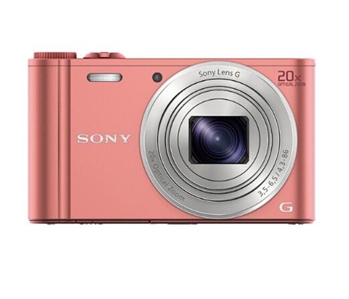 索尼（SONY） DSC-WX350 便携数码相机/照相机/卡片机 粉色（约1820万有效像素 20倍光学变焦 Wi-Fi遥控）