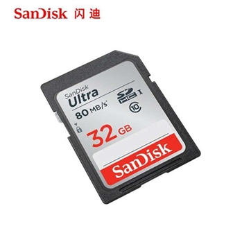 闪迪(SANDISK)SD 32G-NC(80M/S)Ultra系列相机存储卡SD内存卡